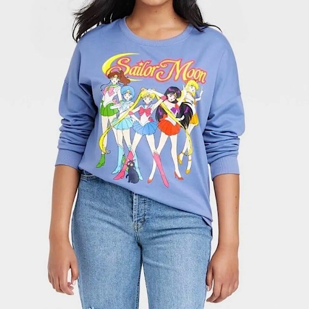 Sailor Moon Graphic Crew Neck Sweatshirt